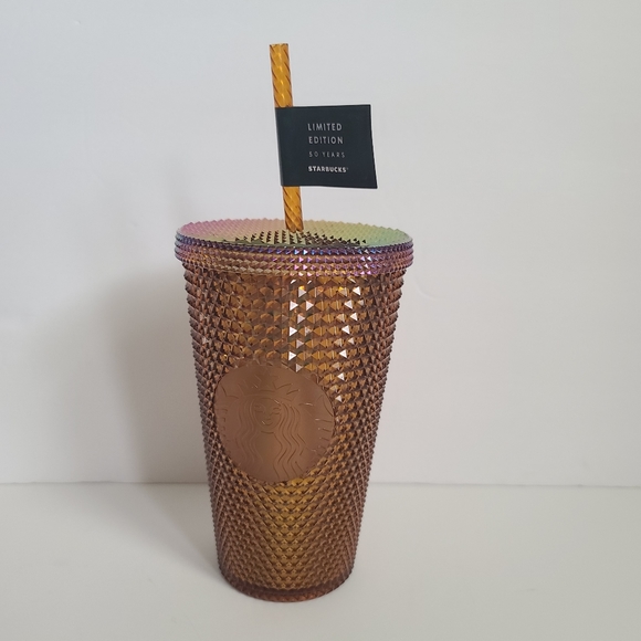 Starbucks grande honeycomb gold studded 16oz